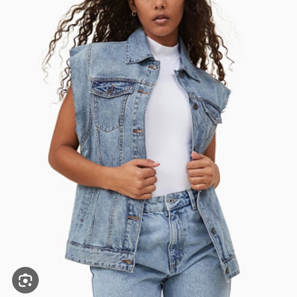 Pilcro Denim Oversized Vest